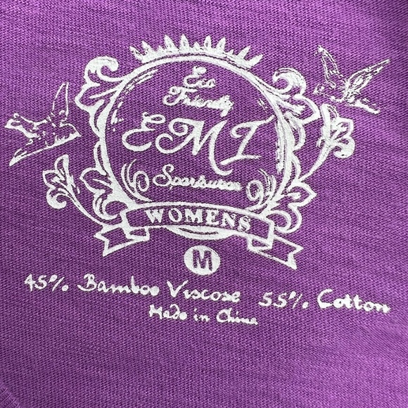 Florida Keys Womens Bamboo Purple Key West Short Sleeve T-Shirt Size M - Picture 5 of 7